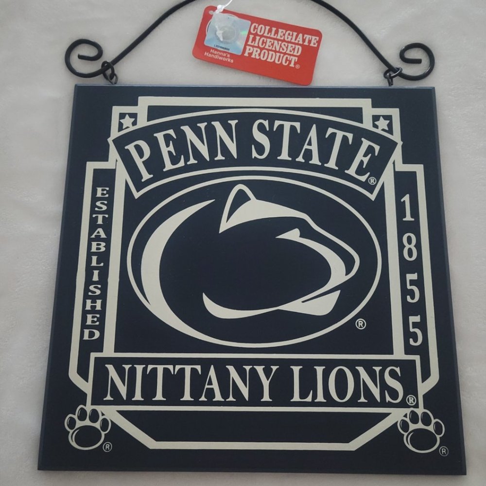 Penn State Nittany Lions Champion Metal Hanging Wall Sign 11.75" X 9" - NWT